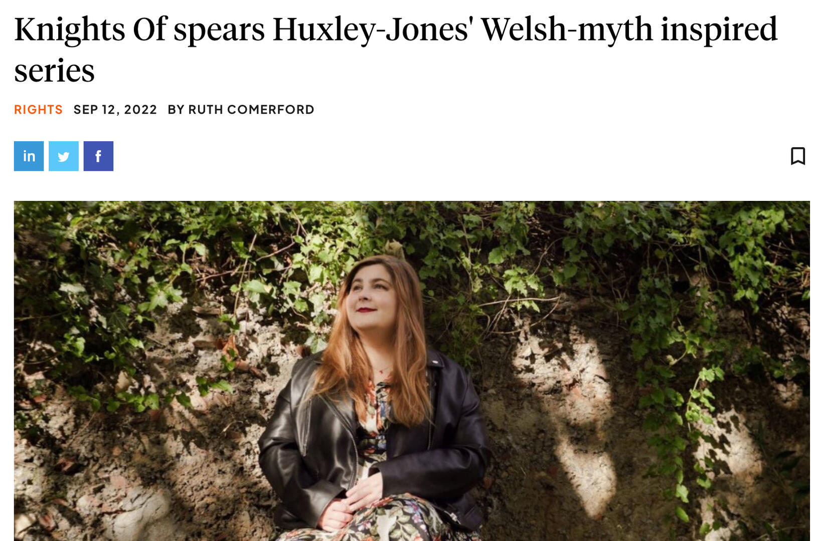 Knights Of spears Huxley-Jones&#39; Welsh-myth inspired series